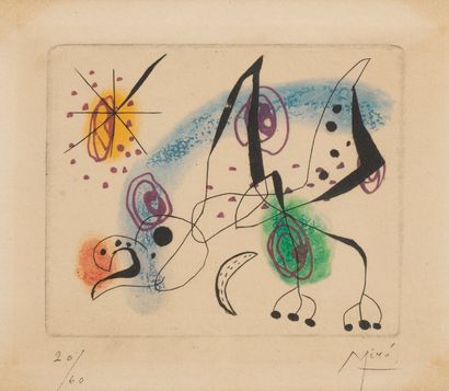  Reproduction d'après Joan Miró (1893-1983)
Tirée de: 