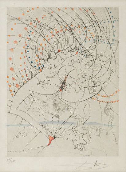  Salvador Dali (1904-1989)
Venus aux fourrures, eau-forte sur papier Japon, signée... Gazette Drouot
