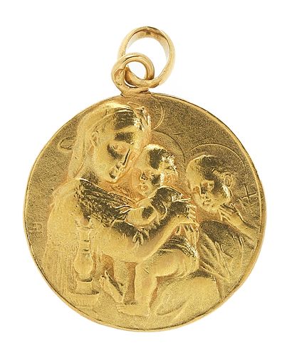  Médaille de baptème au motif de 