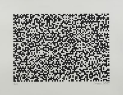  Invader (1969)
Binary Code (Black) (2008), sérigraphie, signée et numérotée 06/50,... Gazette Drouot