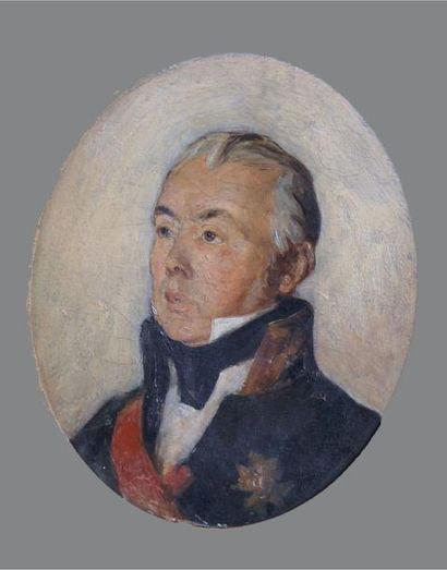 HEIN. Ecole française du XIXè siècle « Portrait du Maréchal Macdonald en buste de...