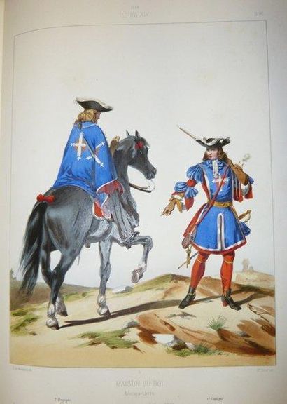 NOIRMONT (baron Dunoyer de) & MARBOT (Alfred de) Costumes militaires français, depuis...