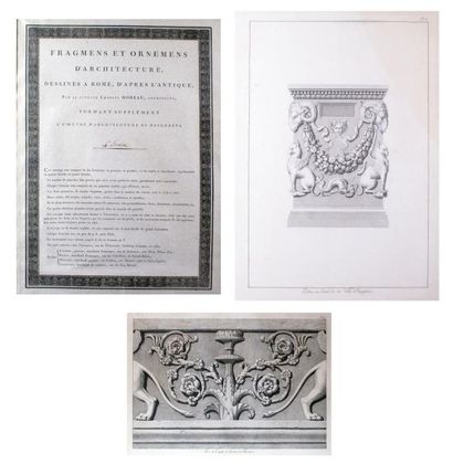 Charles MOREAU (1762-1810) Fragmens et ornemens d'architecture, dessinés à Rome d'après...