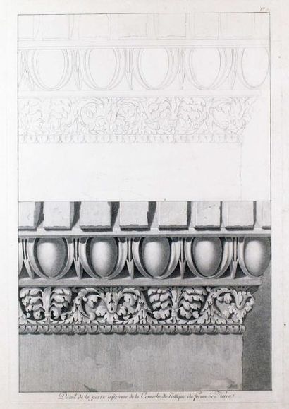 Charles MOREAU - 1762-1810 FRAGMENS ET ORNEMENS D'ARCHITECTURE Dessinés à Rome, d'après...