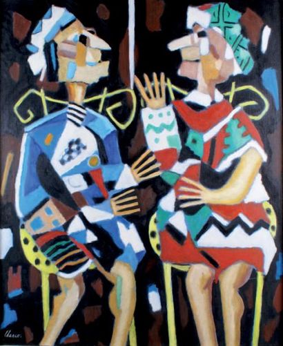 Roland CHANCO - né en 1914 COMMÉRAGES, 2008 Huile sur toile signée en bas à gauche,...