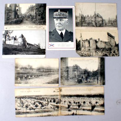 null Lot de 29 cartes postales sur la Grande guerre (1914-1918) Panoramique CAMP...