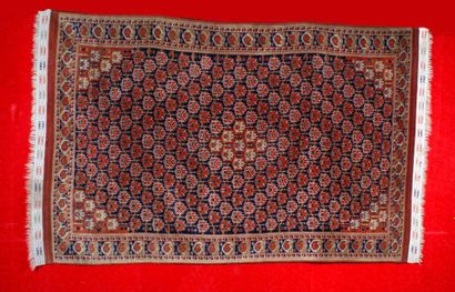 null Original et grand tapis BECHIR-BOUKHARA (Russie) à semis de feuillages 325 x...