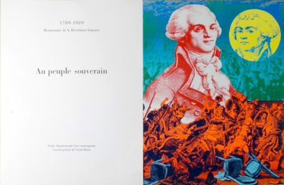 1789-1989 Bicentenaire de la Révolution Français. Au peuple souverain. Fonds départemental...