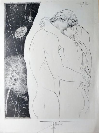 Pierre-Yves TREMOIS (né en 1921) Empreinte de l'amour, 1974. Poster en offset édité...
