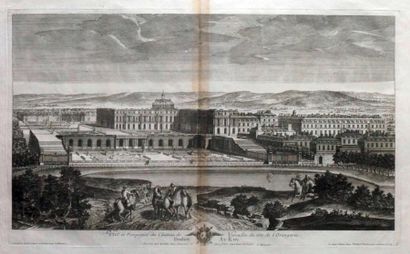 Pierre MENANT, actif au début du XVIIIème Vuë et perspective du château de Versailles...