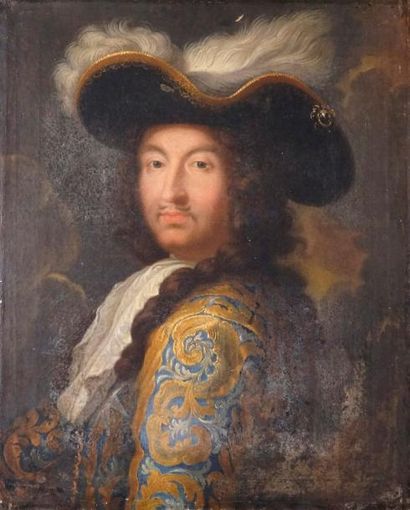 ÉCOLE FRANÇAISE vers 1700, atelier de René Antoine HOUASSE PORTRAIT DE LOUIS XIV...