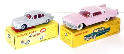 null DTF: Chrysler Saratoga rose, réf. 550 (A.b.). DTA: Jaguar 3,4 l. Saloon grise,...