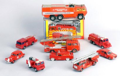 null DTF - SOLIDO: Lot divers de véhicules de pompiers (+ de 10 p.)