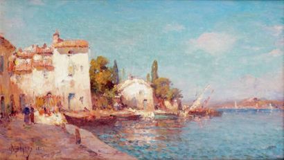 Charles MALFROY - 1862-1918 LES MARTIGUES, 1918 Huile sur toile, signée et datée...