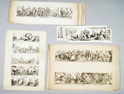 Pierre BREBIETTE (1598-1650) Trente-cinq frises à l'eau-forte d'époque XVIIe siècle... Gazette Drouot