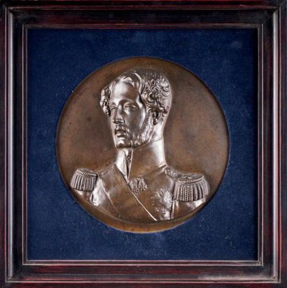 James PRADIER - 1790-1852 PORTRAIT DE FERDINAND, DUC D'ORLÉANS, 1810-1847 Bas-relief...