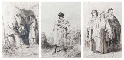 Théodore VALERIO - 1819-1879 LE SOLDAT, 1855 46 x 32 LE MUR DES LAMENTATIONS, 1864...
