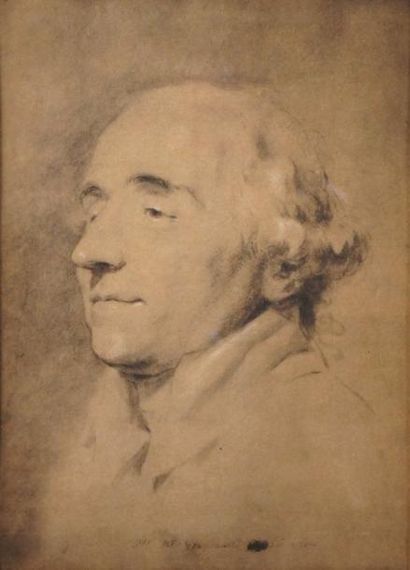 D'après Jean-Honoré FRAGONARD - 1732-1806 AUTOPORTRAIT Contre-épreuve. 33 x 24