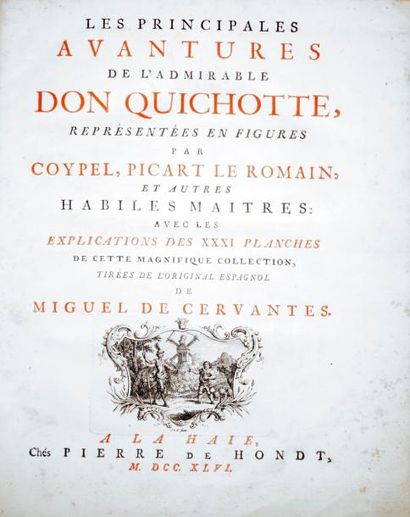 CERVANTES (Miguel de) Les principales avantures de l'admirable don Quichotte. La...