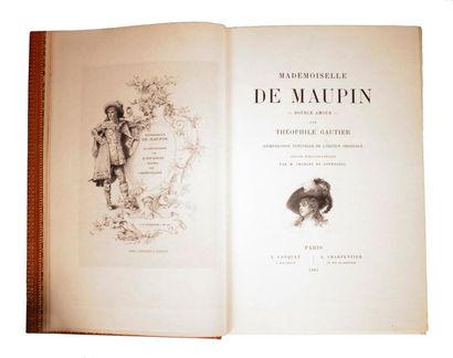 GAUTIER (Théophile) Mademoiselle de Maupin. Paris, L. Conquet, G. Charpentier, 1883....