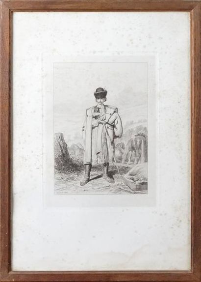 Théodore VALERIO - 1819-1879 LE SOLDAT, 1855 46 X 32 LE MUR DES LAMENTATIONS, 1864...