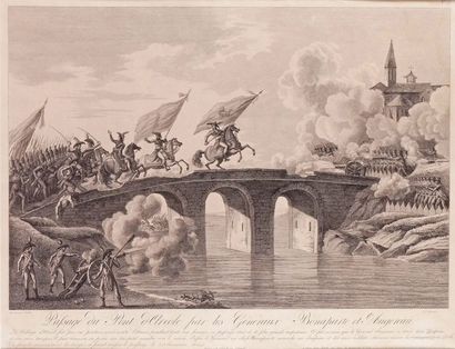 NAUDET d'après «Passage du Pont d'Arcole par les Généraux Bonaparte et Augereau»....
