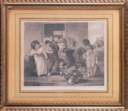 LAINDOR de TOULOUZE d'après Thomas STOTHARD LA SORTIE DE L'ÉCOLE Gravure en pointillés.
Début...