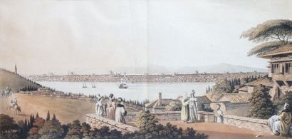 null VIEW OF CONSTANTINOPLE 
Lithographie en couleurs publiée par R. BOWYER à Londres....