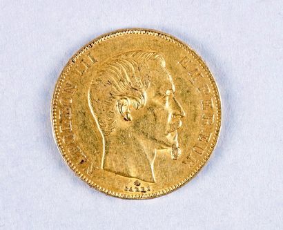 null PIÈCE 50 F OR à l'effigie de Napoléon III tête nue (Strasbourg, 1859)