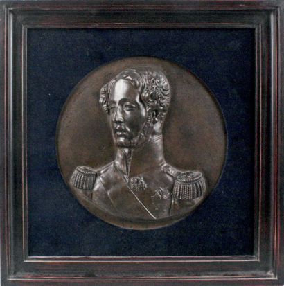James PRADIER - 1790-1852 LE DUC FERDINAND D'ORLÉANS, 1842
Bas-relief en bronze à...