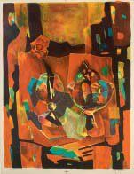 Tony AGOSTINI (1916-1990) COUPE DE FRUITS Epreuve d'artiste signée. 61 x 47 cm