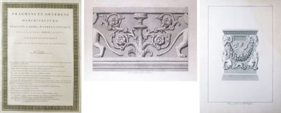 Charles MOREAU (1762-1810) Fragments et ornements d'architecture, dessinés à Rome...