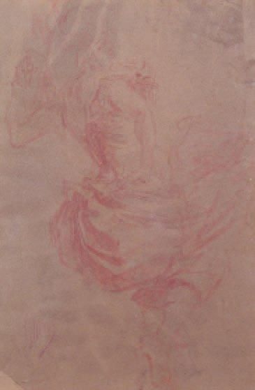Jules CHERET - 1836-1932 LA DANSEUSE Sanguine signée en bas à gauche. 29 x 19
