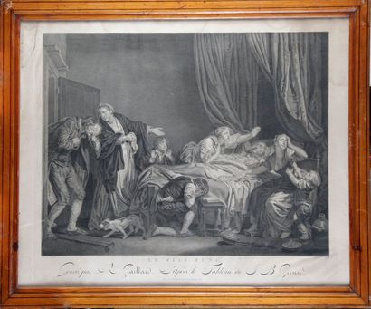 René GAILLARD (1722-1790) d'après Jean-Baptiste GREUZE - LA MALÉDICTION PATERNELLE
-...