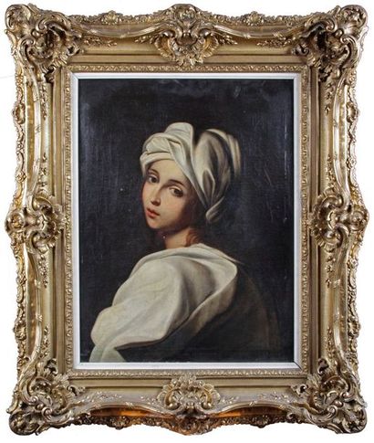 D'après Guido RENI, XIXe siècle PORTRAIT DE BÉATRICE CENCI
Huile sur toile.
64 x...