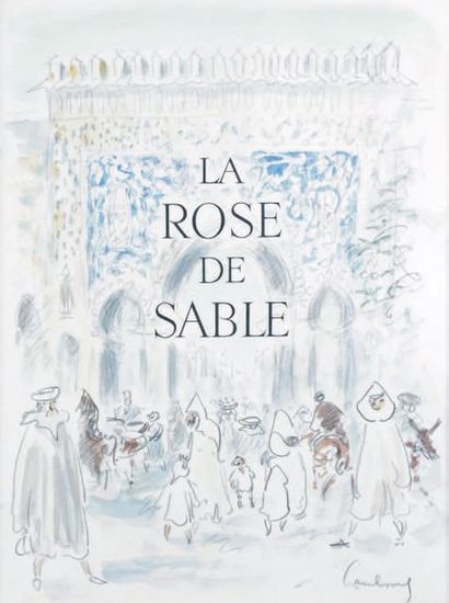 André HAMBOURG - 1909-1992 LA ROSE DE SABLE
Aquarelle signée en bas à droite.
34,5...