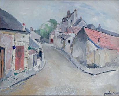 GEN-PAUL - 1895-1975 RUE DE VLLAGE À MONTFORT L'AMAURY, vers 1927
Huile sur toile...