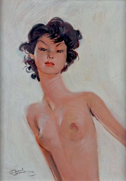 Jean Gabriel DOMERGUE - 1889-1962 JACKIE
Huile sur toile signée en bas à gauche,...