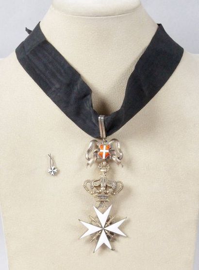 null ORDRE DE MALTE Croix de chevalier de justice, d'honneur et de dévotion. Vermeil...