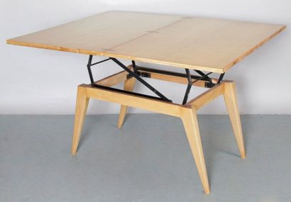 Design Scandinave TABLE À TRANSFORMATION formant table basse et table de salle à...