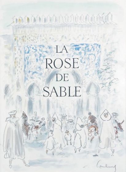 André HAMBOURG - 1909-1992 LA ROSE DE SABLE
Aquarelle signée en bas à droite.
35,5...