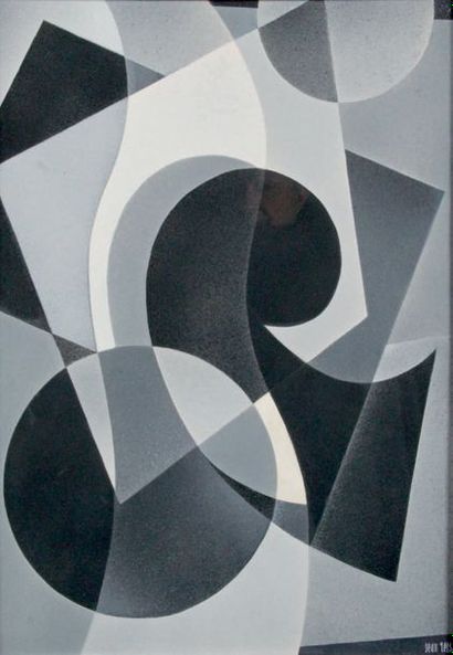 Jean RETS - 1910-1998 COMPOSITION
Aquarelle signée en bas à droite.
58 x 41
