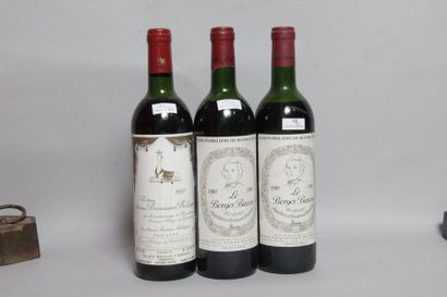 null 1 Blle Château MOUTON BARONNE PHILIPPE (Pauillac) 1987 - Belle

2 Blle LE BERGER...