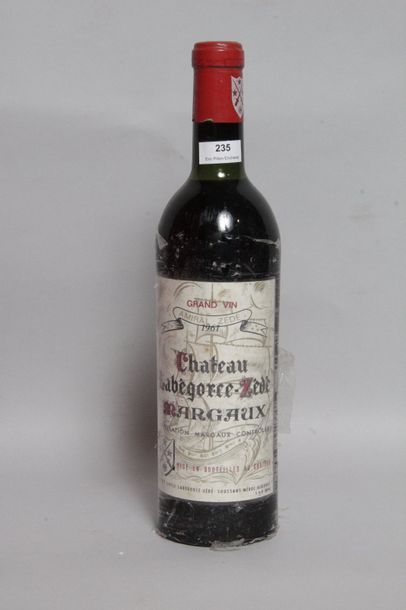 null 1 Blle Château LABEGORCE ZEDE (Margaux) 1961 - NLB