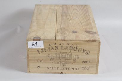 null 12 Blle Château LILIAN LADOUIS (St Estèphe) 2000 - Belles / CBO