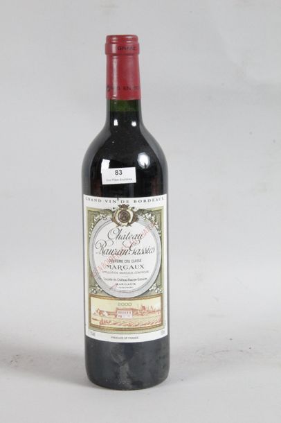 null 1 Blle Château RAUZAN GASSIES (Margaux) 2000 - Très belle