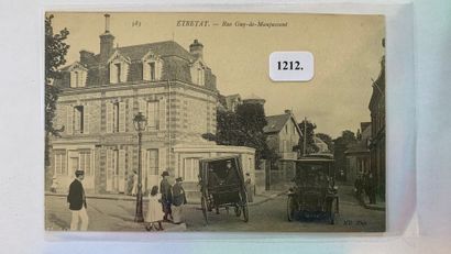  76 – Seine-Maritime – CPA – Etretat – Rue Guy-de-Maupassant - circulée sous enveloppe... Gazette Drouot