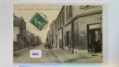  92 – Hauts-de-Seine – CPA – Vanves – Rue Henri Martin - circulée – Collection Guy... Gazette Drouot