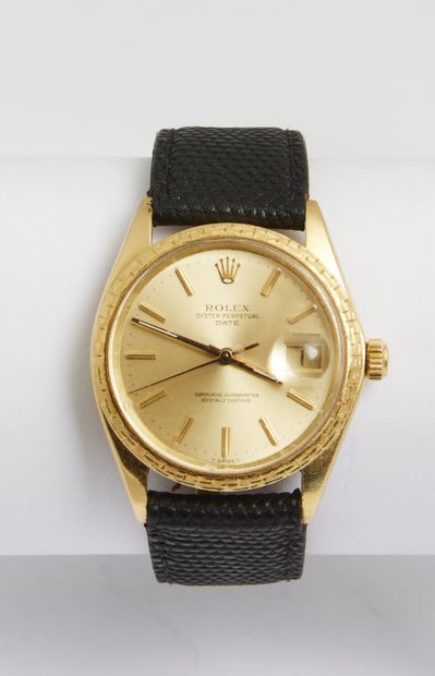 null 251 ROLEX: Men's automatic watch Oyster perpetual Date 1504 No. 253-110, the...