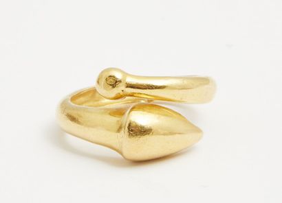 null 321 LALAOUNIS: stylized yellow gold ring, signed


7.6g